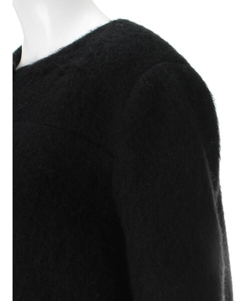 31 Sons de mode（トランテアン　ソン　ドゥ　モード）の「モヘアノーカラージャケット《予約アイテム》（ジャケット/アウター・レディース・ピンク/ブラック/オフホワイト・36/38）」の7枚目の写真