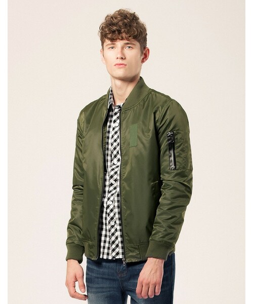 LOVFEE（ラッフィ）の「復古素色舖棉防風夾克外套（その他・メンズ・黑/軍綠・S/M/L）」の9枚目の写真