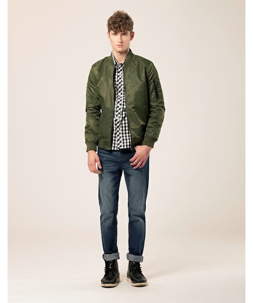 LOVFEE（ラッフィ）の「復古素色舖棉防風夾克外套（その他・メンズ・黑/軍綠・S/M/L）」の8枚目の写真