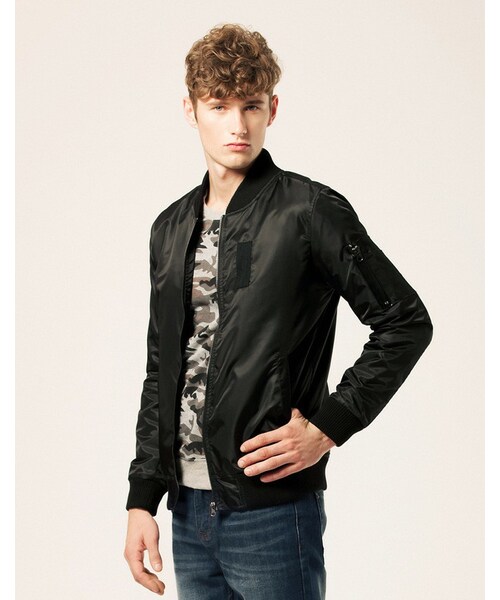 LOVFEE（ラッフィ）の「復古素色舖棉防風夾克外套（その他・メンズ・黑/軍綠・S/M/L）」の5枚目の写真