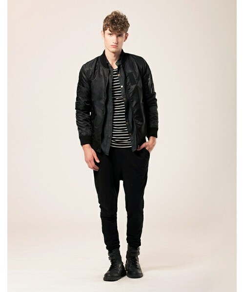 LOVFEE（ラッフィ）の「復古素色舖棉防風夾克外套（その他・メンズ・黑/軍綠・S/M/L）」の3枚目の写真