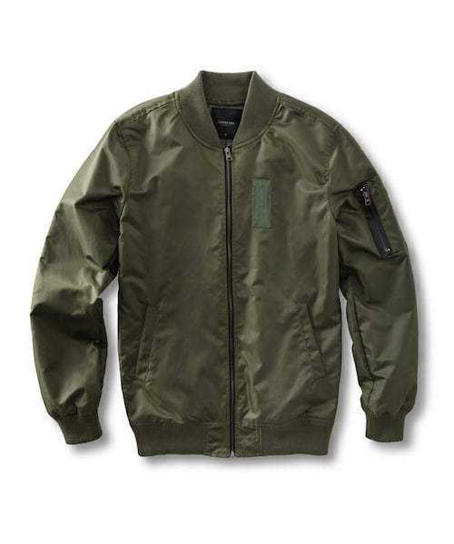 LOVFEE（ラッフィ）の「復古素色舖棉防風夾克外套（その他・メンズ・黑/軍綠・S/M/L）」の2枚目の写真