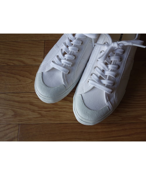 maccheronian(マカロニアン)の「maccheronian マカロニアン MC-1307F キャンバススニーカー WHT ホワイト UNISEX 男女兼用(スニーカー・メンズ・その他)」の2枚目の写真