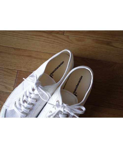 maccheronian(マカロニアン)の「maccheronian マカロニアン MC-1307F キャンバススニーカー WHT ホワイト UNISEX 男女兼用(スニーカー・メンズ・その他)」の3枚目の写真
