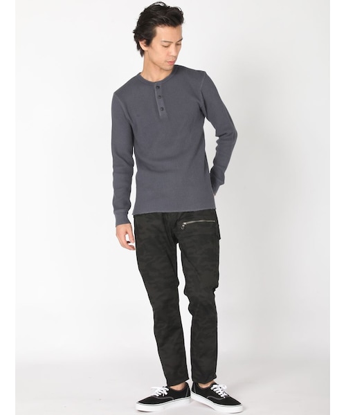 AVIREX（アヴィレックス）の「DS AVI STRETCH DOBBY（パンツ・メンズ・GREY/CHARCOL/CAMO/OLIVE・M/L/XL/XXL）」の14枚目の写真