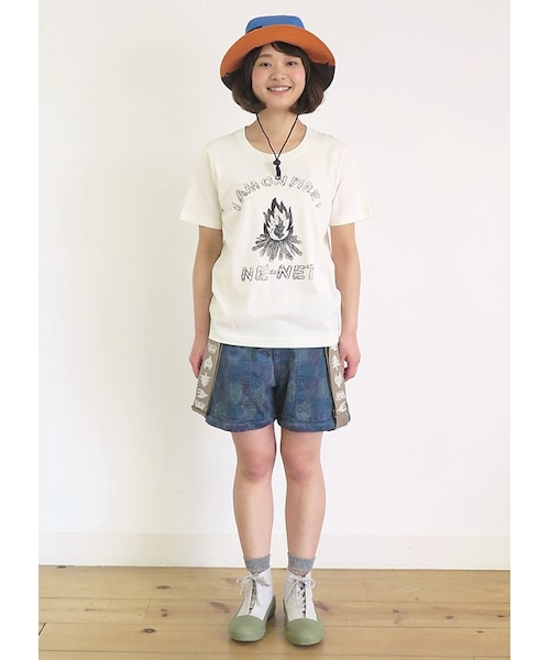 Ne-net（ネネット）の「I AM ON FIRE! T / Tシャツ（トップス・レディース・off white/yellow・02）」の9枚目の写真