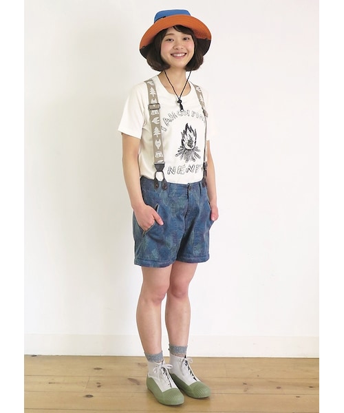 Ne-net（ネネット）の「I AM ON FIRE! T / Tシャツ（トップス・レディース・off white/yellow・02）」の8枚目の写真