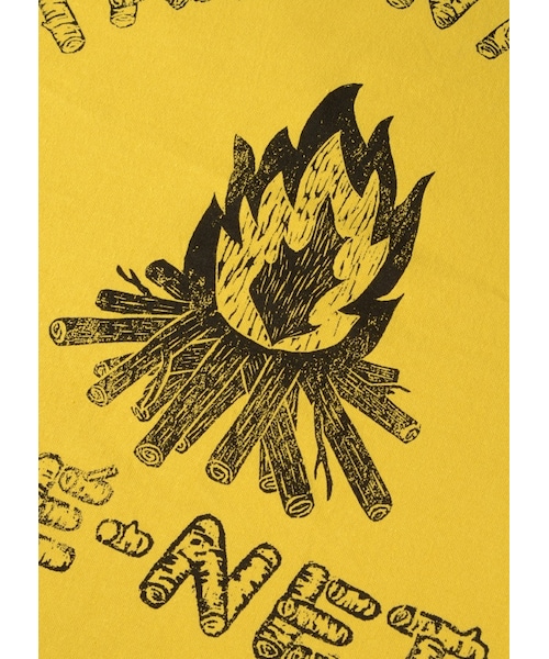 Ne-net（ネネット）の「I AM ON FIRE! T / Tシャツ（トップス・レディース・off white/yellow・02）」の3枚目の写真