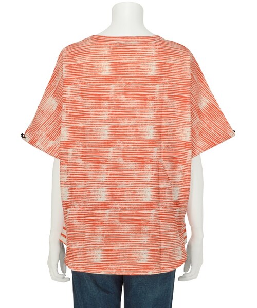 Ne-net（ネネット）の「キャンプボーダー / Tシャツ（トップス・レディース・blue/red/gray・02）」の6枚目の写真