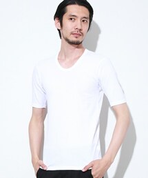 ATTACHMENT（アタッチメント）の「プリモアフライスUネック5分袖 
