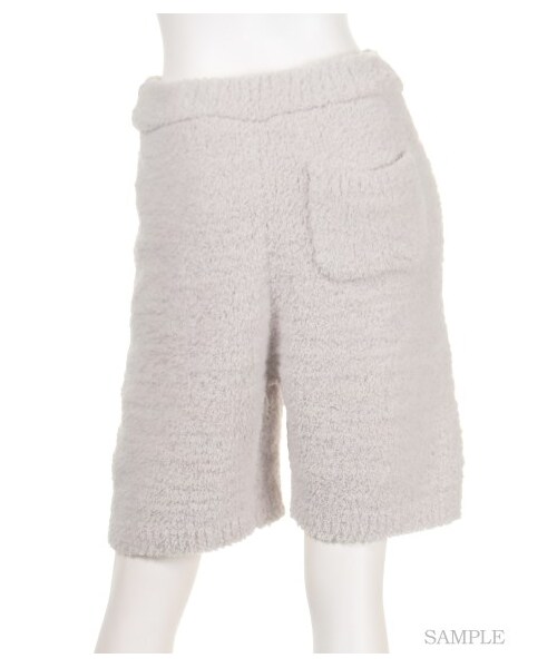 gelato pique（ジェラートピケ）の「moco moco’ソフトジェラート’ハーフパンツ（ロングパンツ・レディース・GRY/OWHT・F）」の4枚目の写真