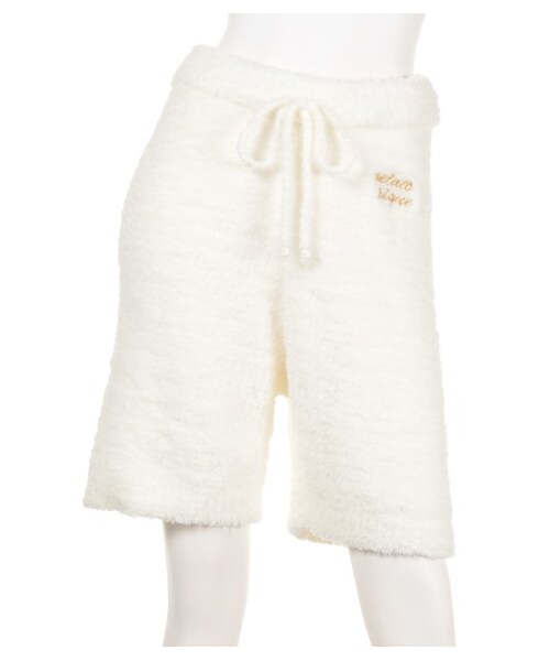 gelato pique（ジェラートピケ）の「moco moco’ソフトジェラート’ハーフパンツ（ロングパンツ・レディース・GRY/OWHT・F）」の2枚目の写真