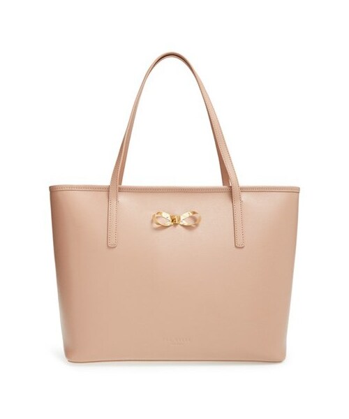 Ted Baker（テッドベーカー）の「Ted Baker London 'Bow' Leather Shopper（トートバッグ・レディース・Black/Blue/Beige/Pink・One Size）」の2枚目の写真
