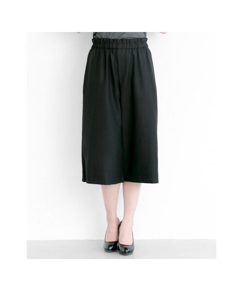 URBAN RESEARCH（アーバンリサーチ）の「W/Ryギャザーガウチョパンツ（パンツ・レディース・GREY/BLACK・FREE）」の7枚目の写真