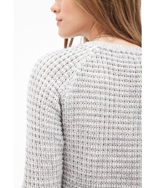 FOREVER 21（フォーエバー トゥエンティーワン）の「FOREVER 21 Essential Waffle Knit Sweater（ニット/セーター・レディース・Red/Blue/White・X-Small/Small/Medium/Large）」の15枚目の写真