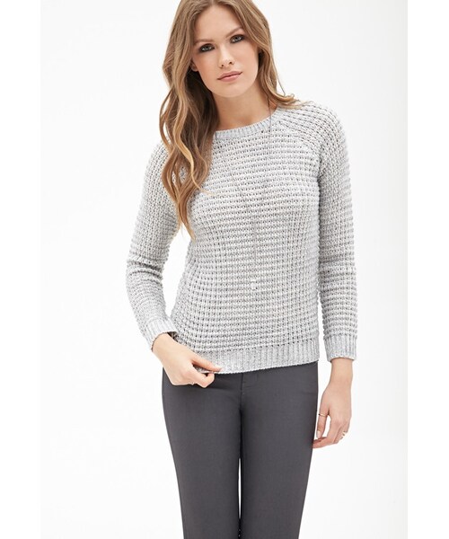 FOREVER 21（フォーエバー トゥエンティーワン）の「FOREVER 21 Essential Waffle Knit Sweater（ニット/セーター・レディース・Red/Blue/White・X-Small/Small/Medium/Large）」の14枚目の写真