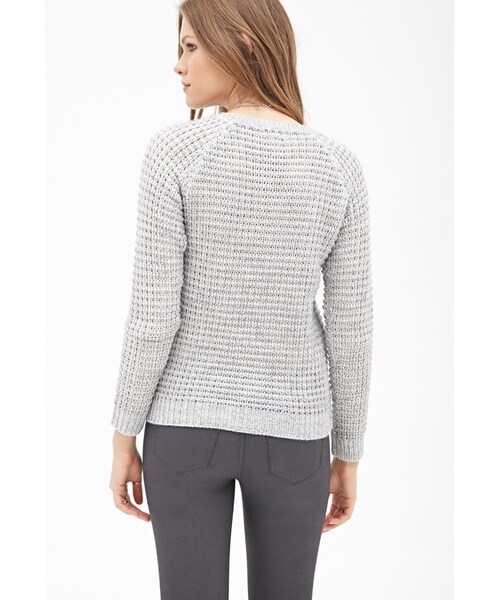 FOREVER 21（フォーエバー トゥエンティーワン）の「FOREVER 21 Essential Waffle Knit Sweater（ニット/セーター・レディース・Red/Blue/White・X-Small/Small/Medium/Large）」の17枚目の写真