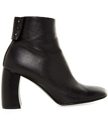 STELLA McCARTNEY | Stella McCartney Curved block-heel faux-leather ankle boots(ブーツ)
