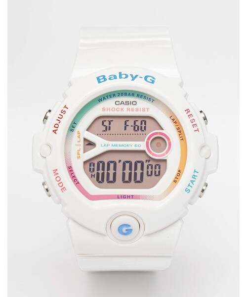 BABY-G(ベイビージー)の「Casio Baby G Bright White Digital Watch(アナログ腕時計・レディース・White・One Size)」の1枚目の写真