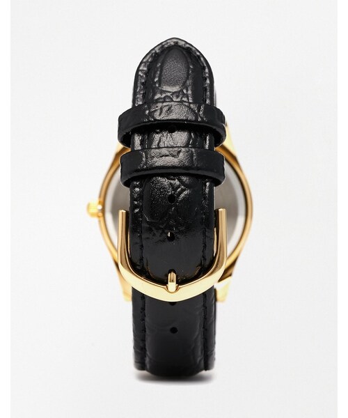 CASIO(カシオ)の「Casio MTP-1154PQ-7BEF Textured Black Leather Watch(アナログ腕時計・レディース・Black・One Size)」の3枚目の写真