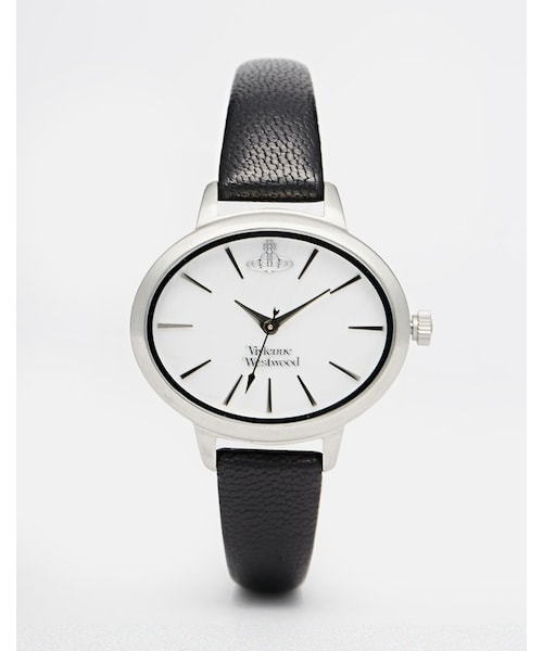 Vivienne Westwood(ヴィヴィアンウエストウッド)の「Vivienne Westwood Oval Face Watch(アナログ腕時計・レディース・Black・One Size)」の1枚目の写真