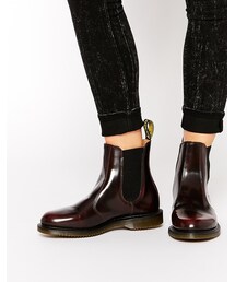 Dr. Martens | Dr Martens Kensington Flora Burgundy Chelsea Boots(ブーツ)