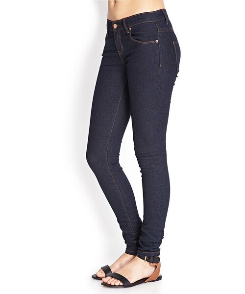 FOREVER 21（フォーエバー トゥエンティーワン）の「FOREVER 21 Favorite Skinny Jeans（デニムパンツ・レディース・Blue・28/29）」の2枚目の写真