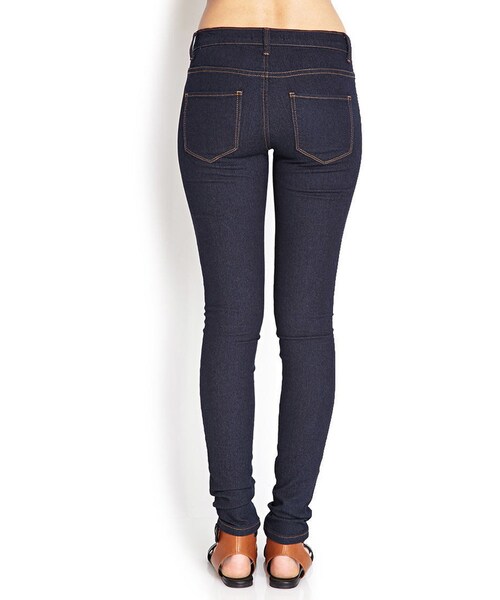 FOREVER 21（フォーエバー トゥエンティーワン）の「FOREVER 21 Favorite Skinny Jeans（デニムパンツ・レディース・Blue・28/29）」の3枚目の写真