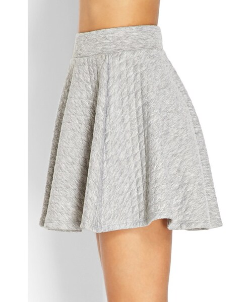 FOREVER 21(フォーエバー トゥエンティーワン)の「FOREVER 21 Quilted Skater Skirt(スカート・レディース・Gray・Small)」の5枚目の写真