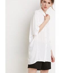 FOREVER 21 | FOREVER 21 Oversized Button-Back Shirt(シャツ/ブラウス)