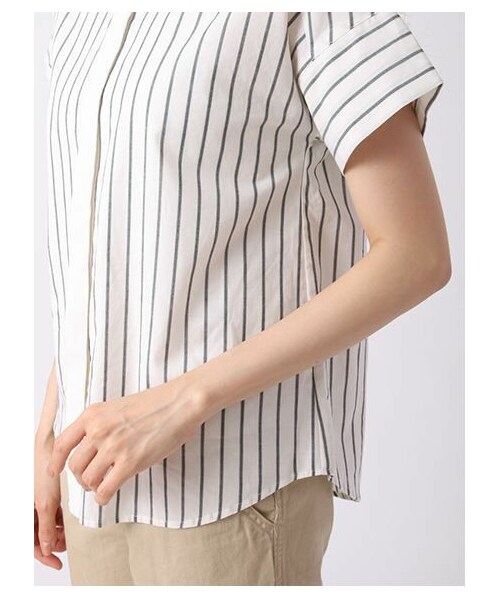 FAMILY JAPAN ダークグリーン ストライプ ポロシャツ BUTTERBEAR ©ストライプ柄ポロシャツ - グリーン | ZARA Japan