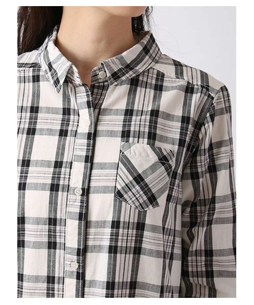 Green Parks fuuwa(グリーンパークスフーワ)の「・Aチェックマキシワンピース(ワンピース/ドレス・ブラック/レッド/ネイビー・F)」の7枚目の写真