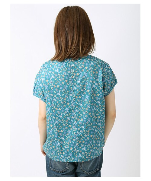 ehka sopo(エヘカソポ)の「海モチーフブラウス 1702965-22-13-11(トップス・オフホワイト/ベージュ/グリーン/ネイビー・M)」の7枚目の写真