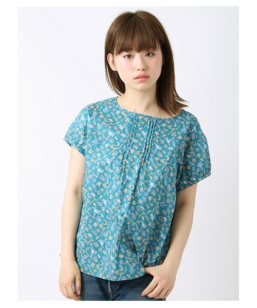 ehka sopo(エヘカソポ)の「海モチーフブラウス 1702965-22-13-11(トップス・オフホワイト/ベージュ/グリーン/ネイビー・M)」の5枚目の写真