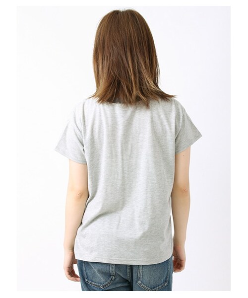 ehka sopo(エヘカソポ)の「天竺ロゴプリントTシャツ 1203001-22-13-11(トップス・オフホワイト/グレー/ブルー・M)」の6枚目の写真