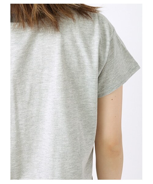 ehka sopo(エヘカソポ)の「天竺ロゴプリントTシャツ 1203001-22-13-11(トップス・オフホワイト/グレー/ブルー・M)」の9枚目の写真