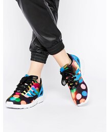 adidas | adidas Originals ZX Flux Multi Colored Bubble Dot Sneakers(スニーカー)
