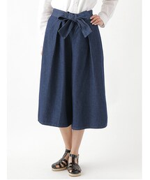 E hyphen world gallery | 【Special Price】・ラップクロップドデニムワイドパンツ(パンツ)