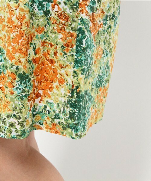 リバティ　ワンピース 38　エリオポール heliopole ウエストリボン リバティ ワンピース 38 エリオポール heliopole ウエストリボン