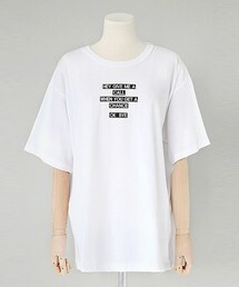 DHOLIC | メッセージボックスロゴTシャツ(Tシャツ/カットソー)