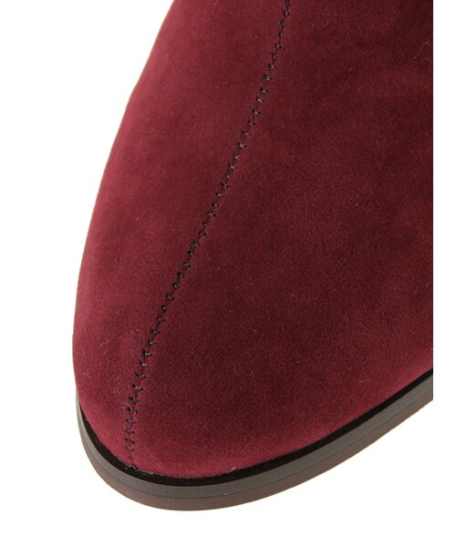 w closet（ダブルクローゼット）の「サイドZipブーティ（シューズ・レディース・ブラック/ベージュ/ボルドー・M/L）」の4枚目の写真
