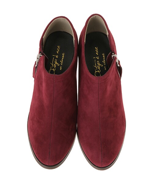 w closet（ダブルクローゼット）の「サイドZipブーティ（シューズ・レディース・ブラック/ベージュ/ボルドー・M/L）」の8枚目の写真