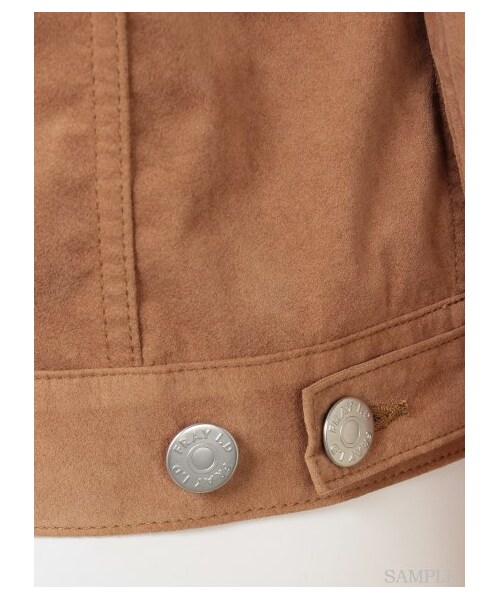 FRAY I.D（フレイアイディー）の「スエードコンパクトGジャン（デニムジャケット・レディース・BEG・0/1）」の10枚目の写真