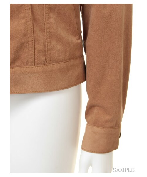 FRAY I.D（フレイアイディー）の「スエードコンパクトGジャン（デニムジャケット・レディース・BEG・0/1）」の9枚目の写真