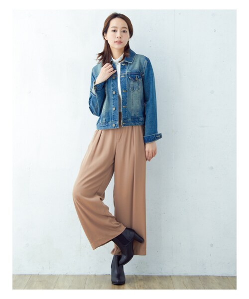 INGNI（イング）の「コンパクト／Gジャン（ジャケット/アウター・レディース・ｺﾝ/ｲﾝﾃﾞｨｺﾞ・M）」の9枚目の写真