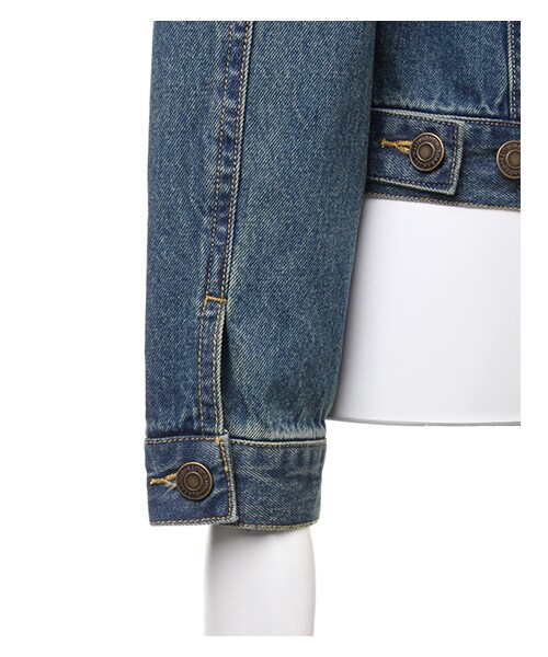 INGNI（イング）の「コンパクト／Gジャン（ジャケット/アウター・レディース・ｺﾝ/ｲﾝﾃﾞｨｺﾞ・M）」の7枚目の写真