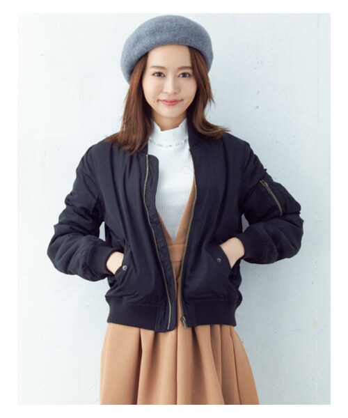 INGNI（イング）の「MA-1（ジャケット/アウター・レディース・ｸﾛ/ｶｰｷ/ｺﾝ/ﾒｲｻｲ・M）」の11枚目の写真