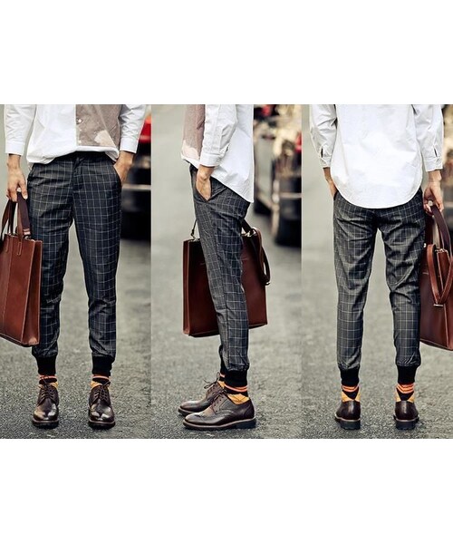 STORES.jp（ストアーズドットジェーピー）の「チェック柄★ジョガーパンツ★ハイセンスモード★【送料無料】（スラックス・メンズ・その他）」の9枚目の写真