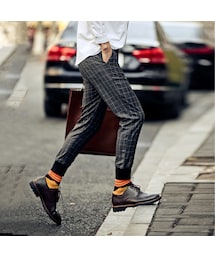 STORES.jp | チェック柄★ジョガーパンツ★ハイセンスモード★【送料無料】(スラックス)