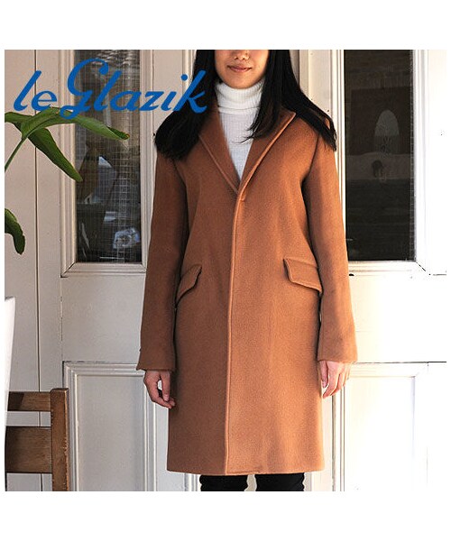 新品タグ付✨✨LE GLAZIK ラムウール リバーチェスターコート 新品タグ付✨✨LE GLAZIK ラムウール リバーチェスターコート
